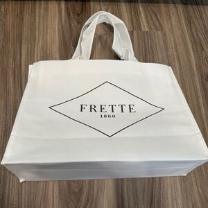 Frette Classic White Reusable Shopping Tote Bag